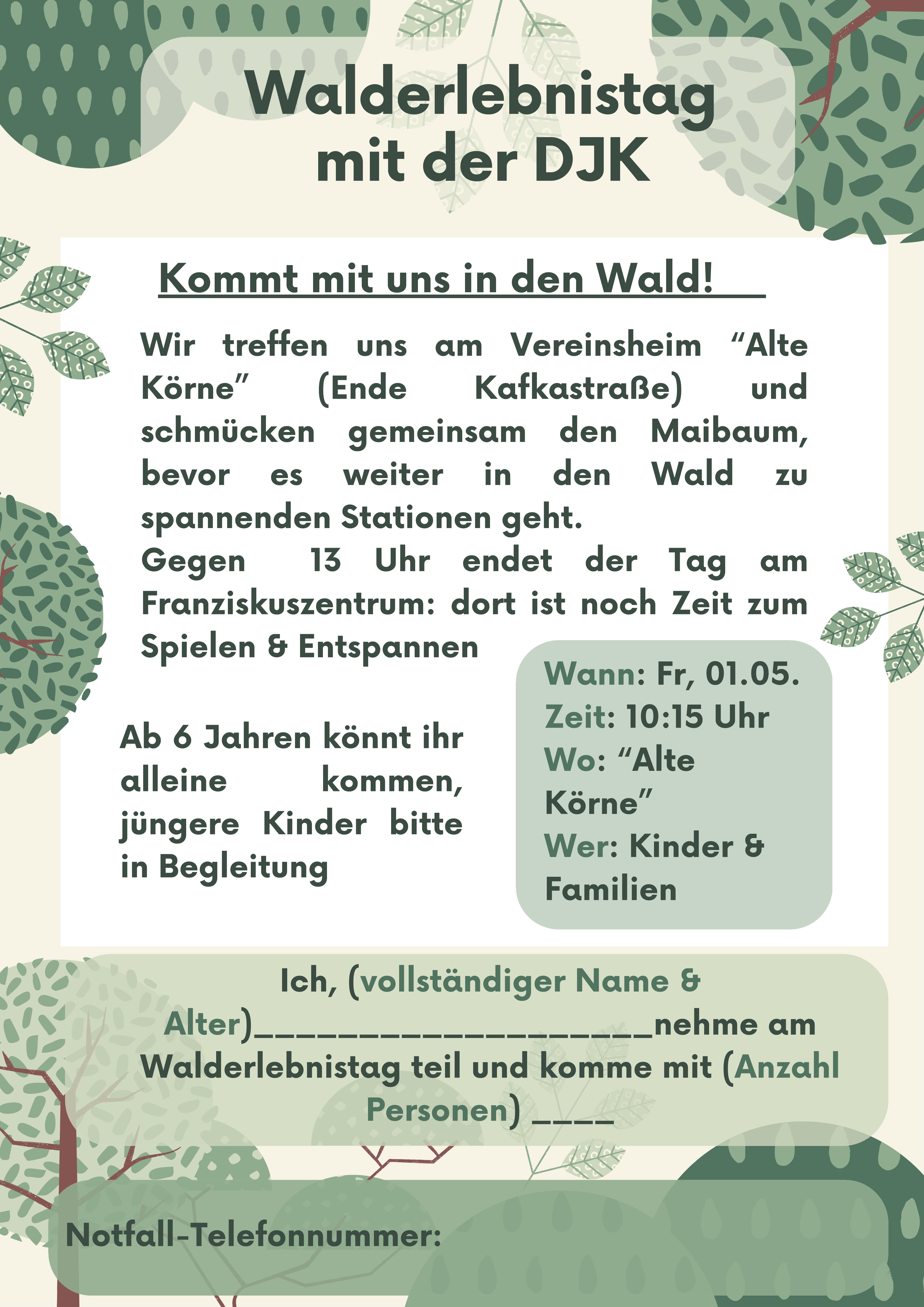 Walderlebnistag 01.05.26