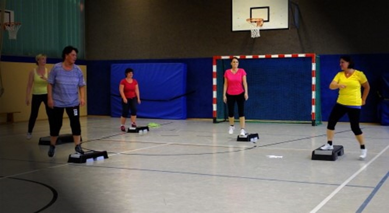 DJK Stepp-Aerobic-Gruppe sucht Verstärkung