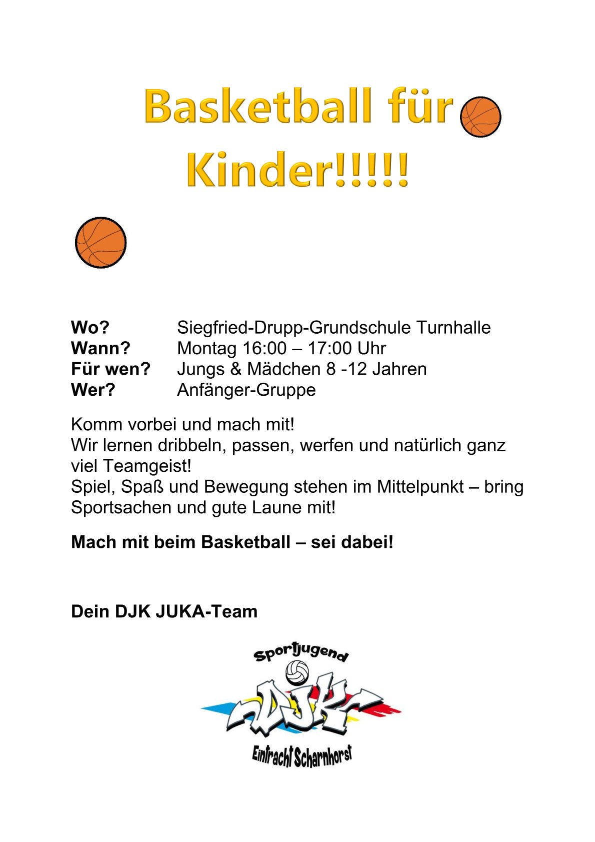 Basketball für Kinder