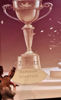 Jaaa, wir haben den 2. Platz belegt  