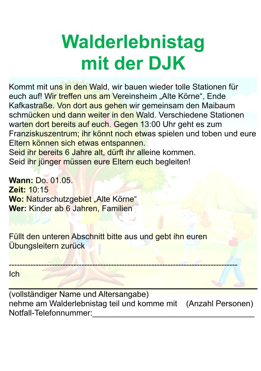 Walderlebnistag 01.05.25