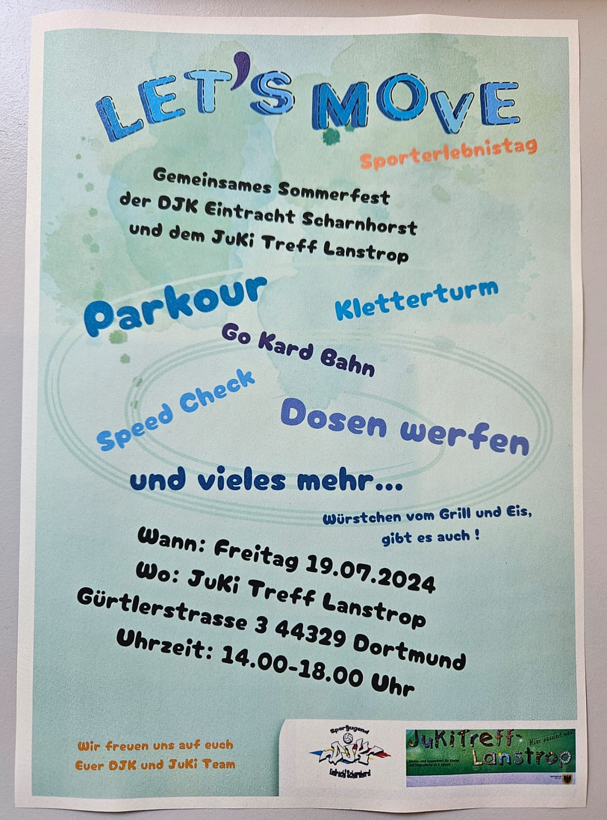 Sommerfest mit dem JuKi Treff Lanstrop