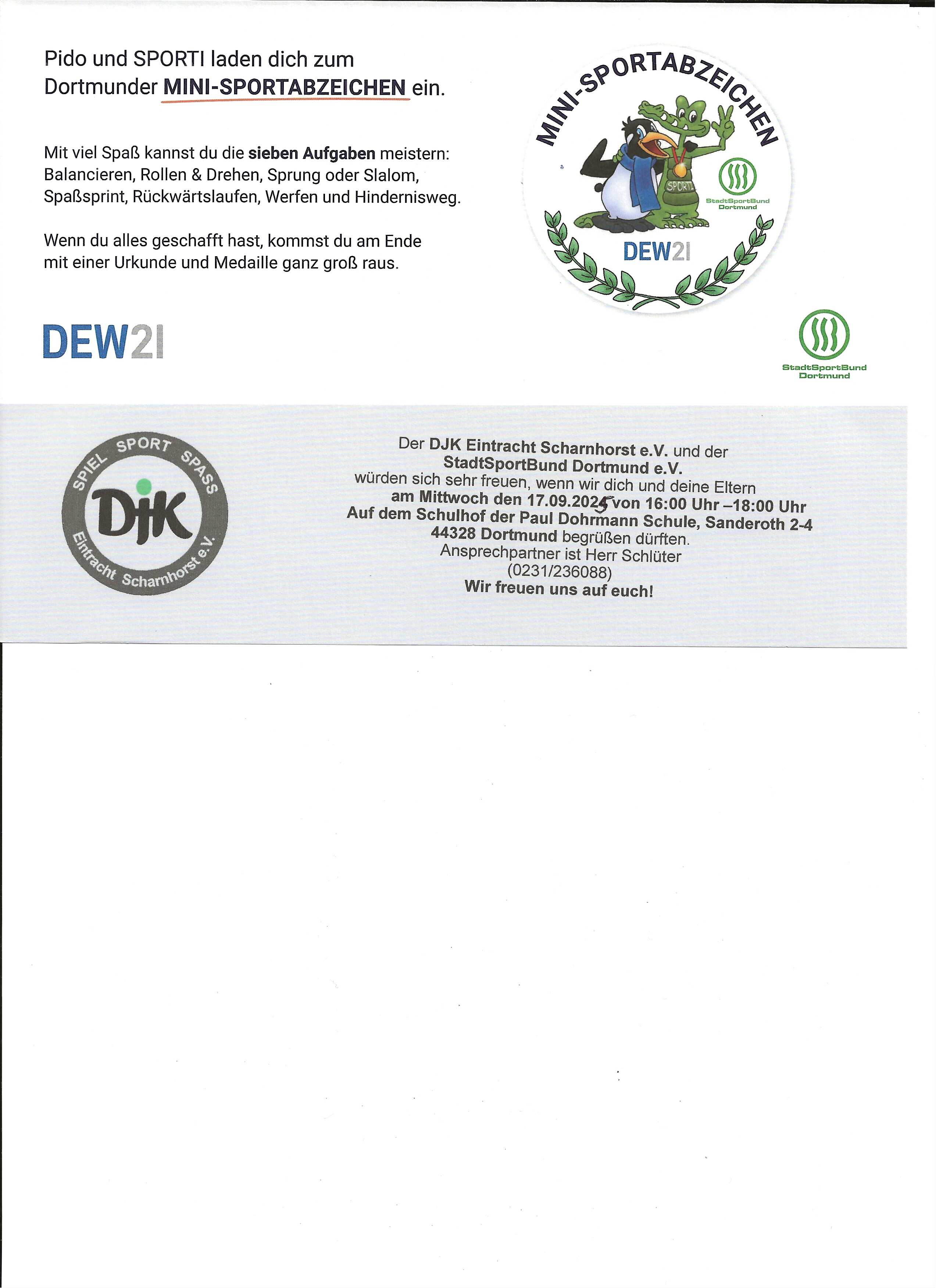 Minisportabzeichen  Abnahme am 17.09.25