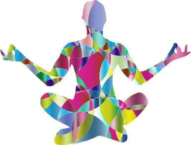 Images Prismatic Abstract Female Yoga Pose 14