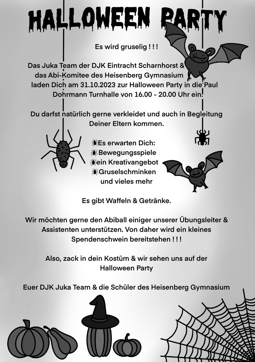 Halloween am 31.10.23 in der Paul-Dohrmann-Halle